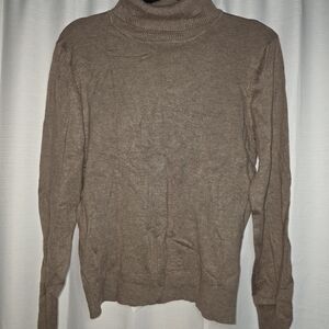 Grace Women's Brown Turtleneck Sweater